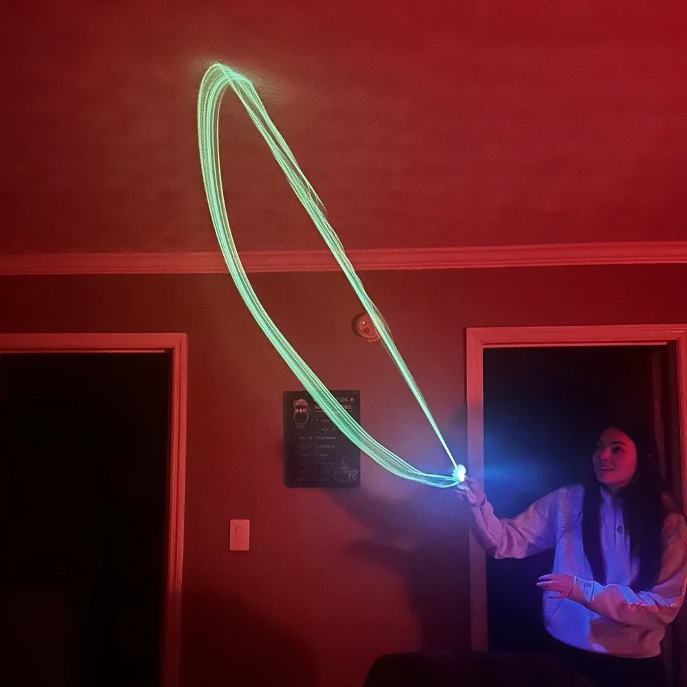 String Rope Glow in The Dark‎ String Rope Launcher Luminous Portable Tik-Tok toy